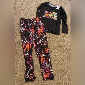NWT Girls Topgal Long Sleeves + Pants Pajama Set, “Spooky Vibes” Size 10